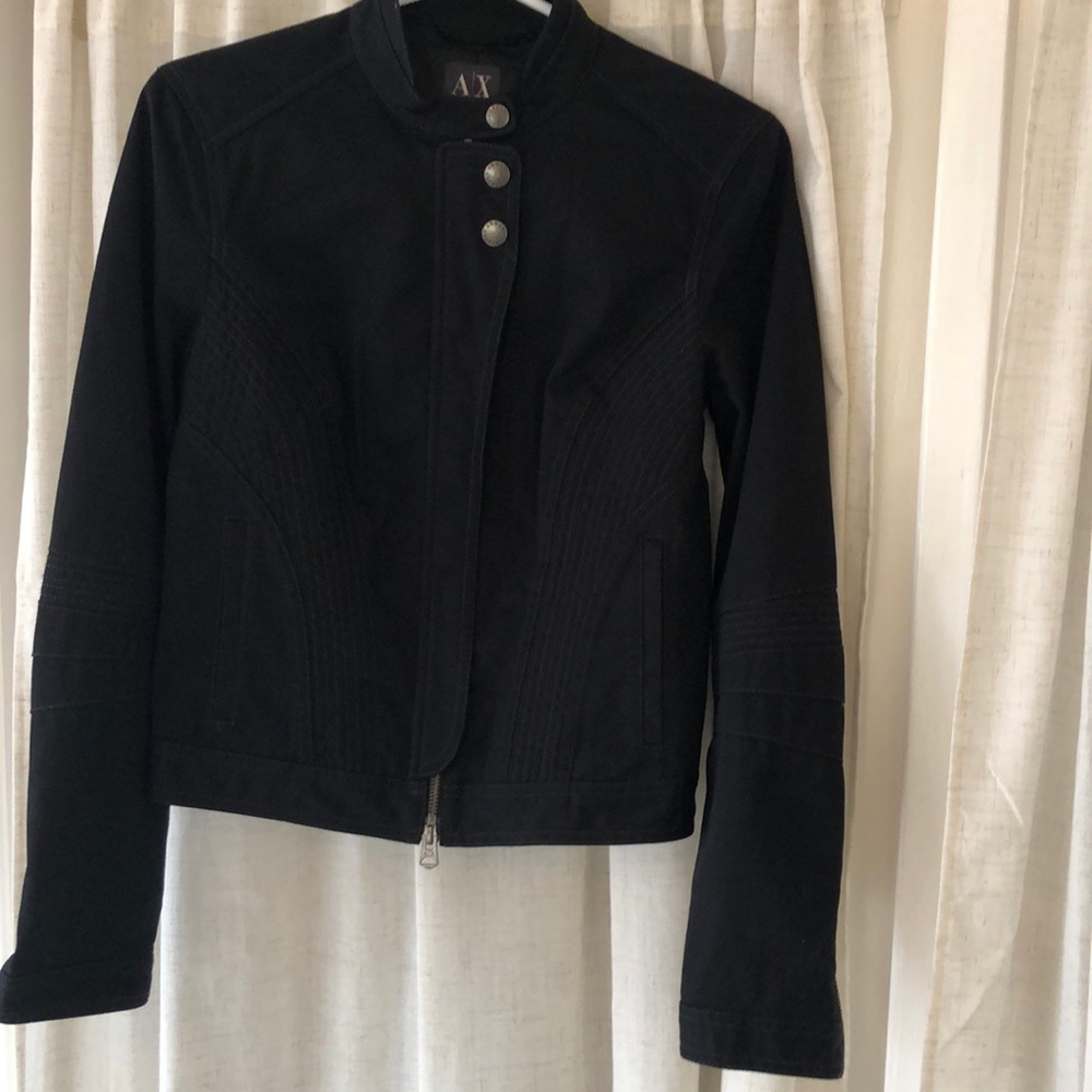 Armani Exchange Motorcycle Bomber Jacket